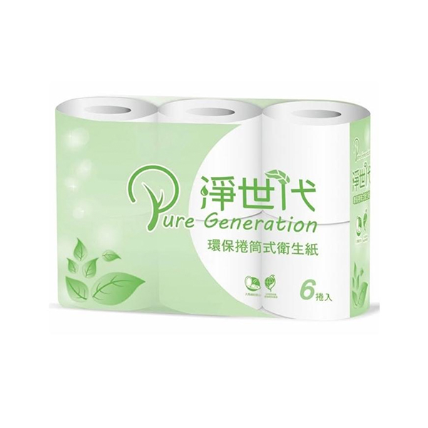 淨世代環保小捲筒衛生紙 - 採用100%再生紙漿製成