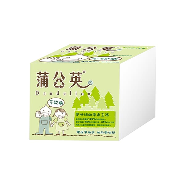 蒲公英環保單抽衛生紙 - 質感柔韌不易破