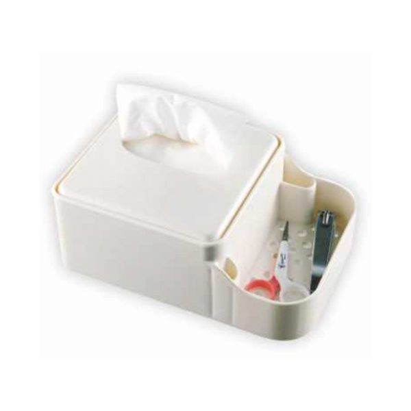 桌上型餐巾紙架(大) - 側邊收納格提升空間整潔